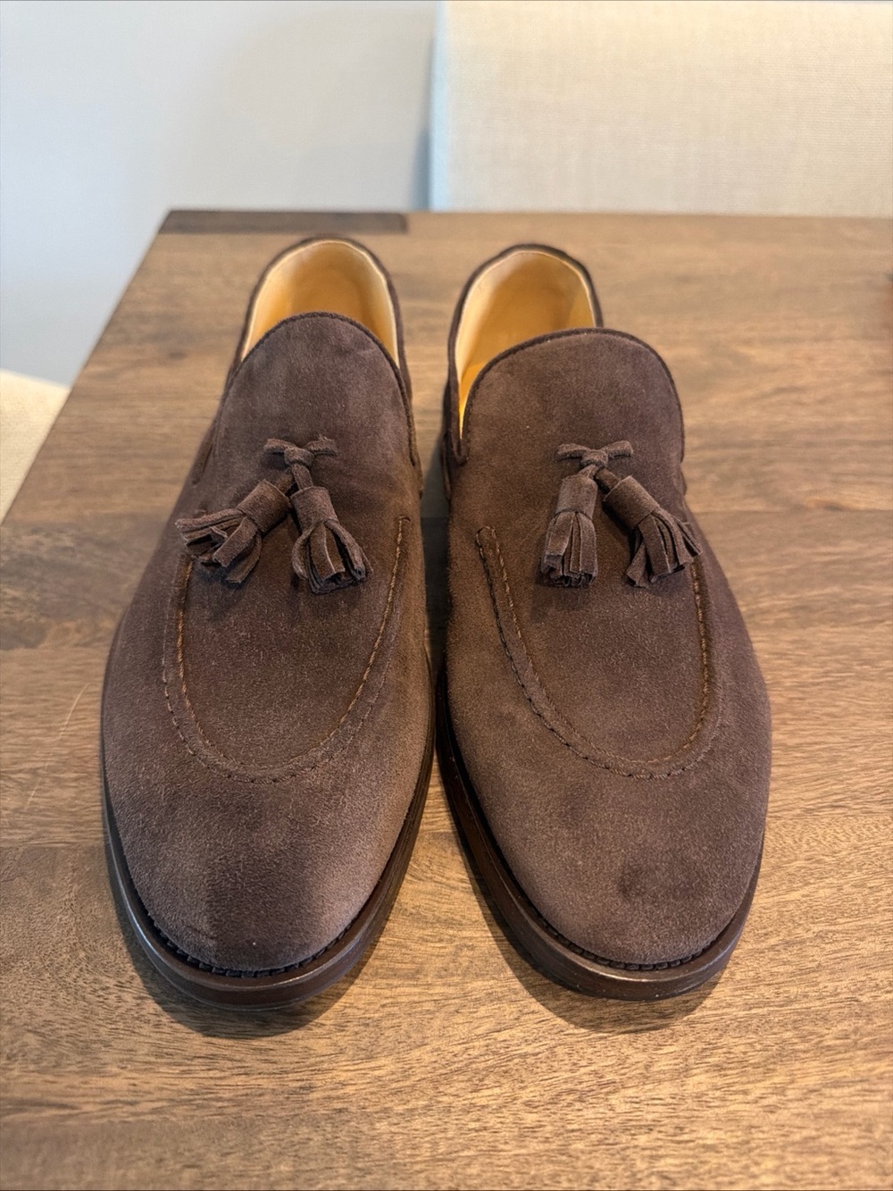 BRUNELLO CUCINELLI Brown Suede Tassel Loafers - Men